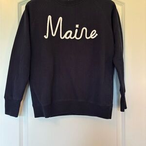 Vacationland Maine Rope Crewneck Sweatshirt -  NAVY - Women’s M